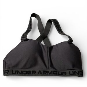 Under Armour Charcoal/black Sports Bra